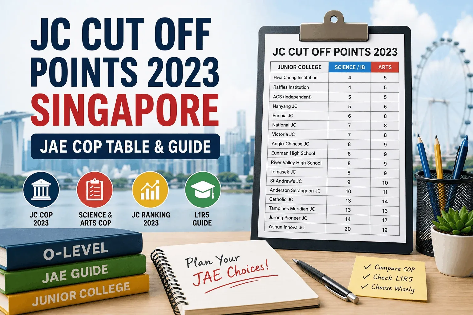 JC Cut Off Points 2023 Singapore: Complete JAE COP Guide